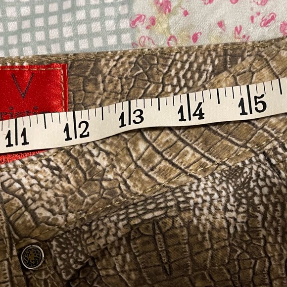 V Christina reptile print jeans six 6 - Picture 4 of 4
